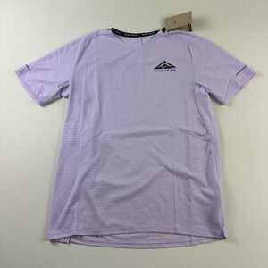 Nike Trail Solar Chase Dri-FIT Running Shirt Mens Medium Train Purple DV9305-511